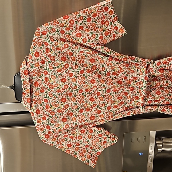 💕J.CREW x LIBERTY💕 Belted Shirtdress ~ Liberty® Danjo Floral Print 2 NWOT - Picture 10 of 12